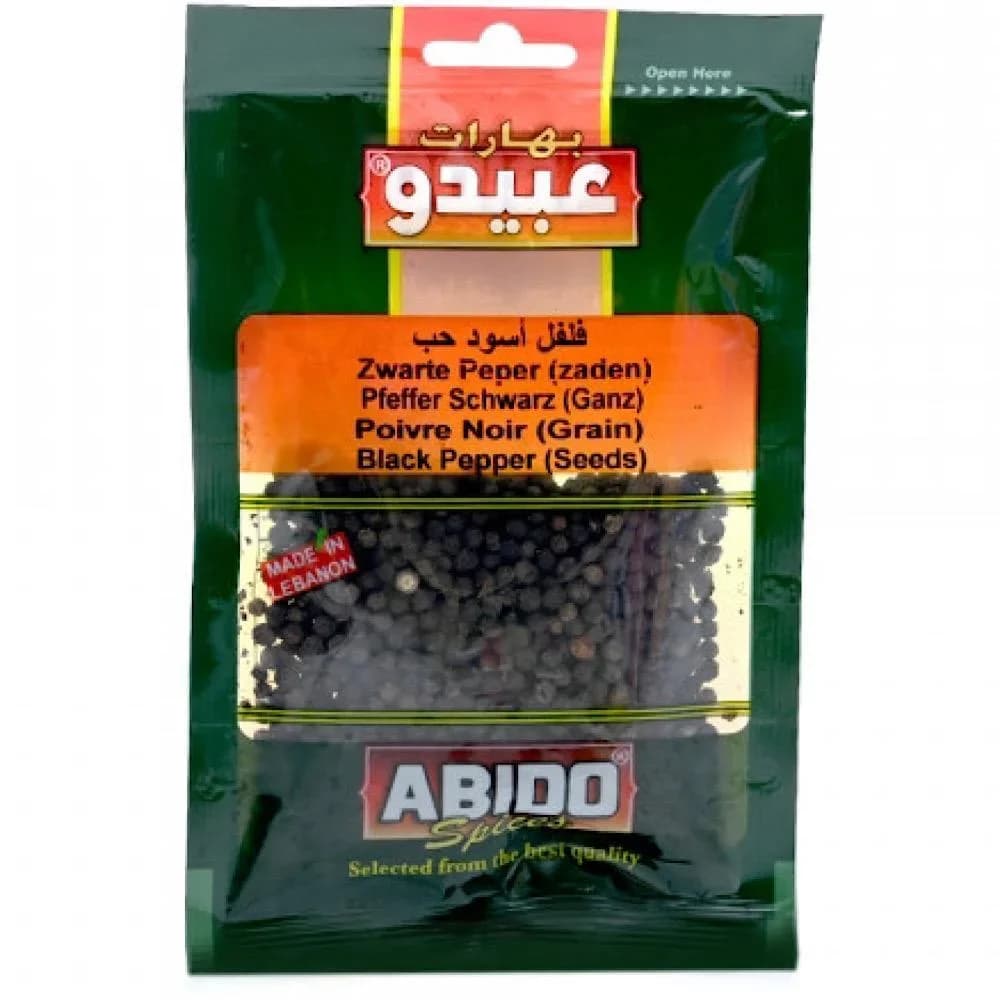 Pimienta negra grano Abido 50g