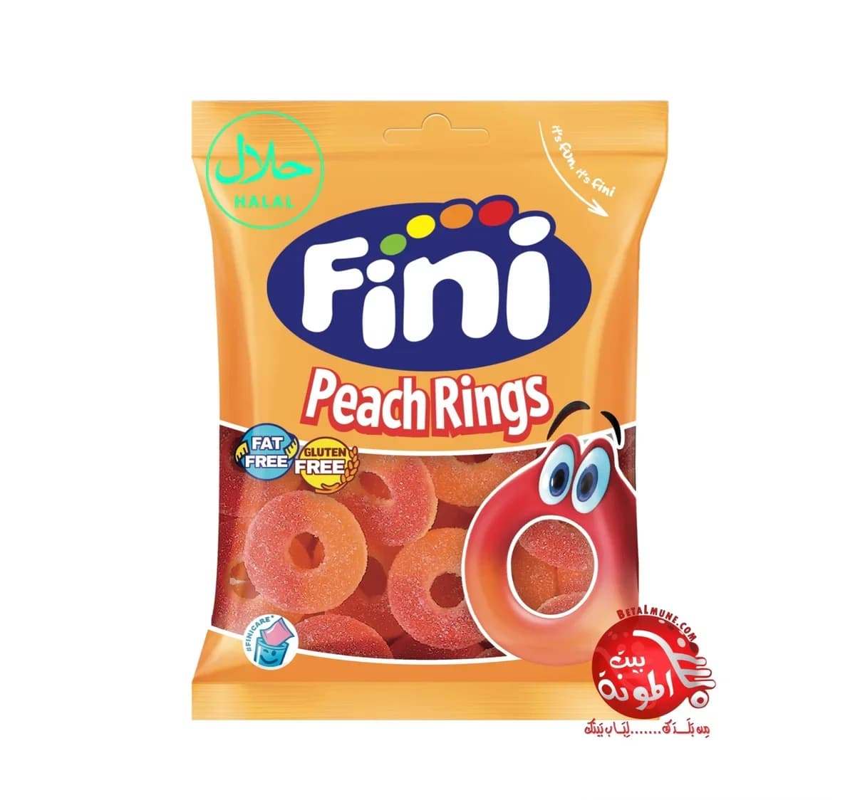 Aros de Melocoton Halal Fini 90g