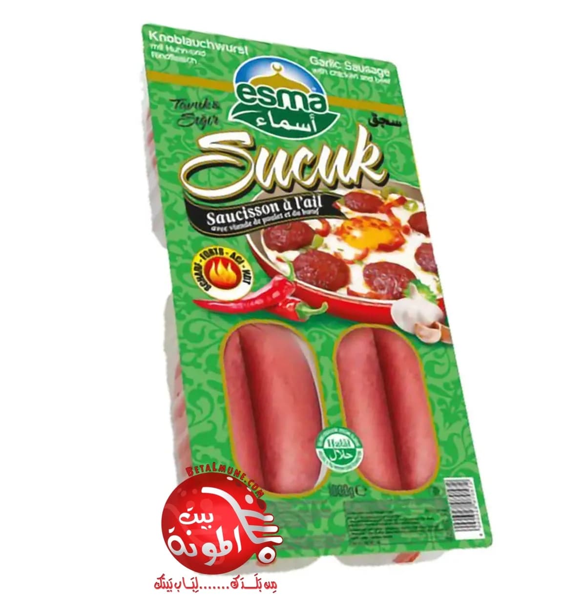 Suyuk turco Picante y con Ajo Esma 1000g